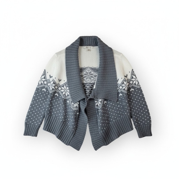 Decree Open-Front Marled Cardigan - Picture 1 of 6